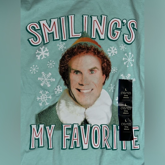 Girls Elf The Movie Shirt Size Large (10/12) New - Picture 3 of 4